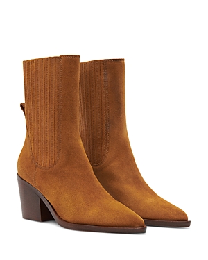 Shop Ba&sh Ba & Sh Women's Bottines Pull On Pointed Toe Chelsea Boots In Brown