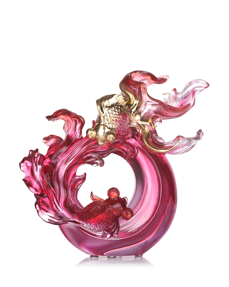 Liuli In Fulfillment Crystal Sculpture In Amber/gold