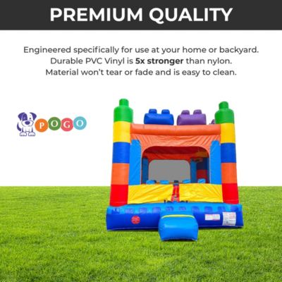  Premium Inflatable Bounce House (Without Blower) - 13 x 12 x 14.5 Foot - Deluxe Castle Big Crossover Inflatable Bouncy House Jumper Unit for Kids