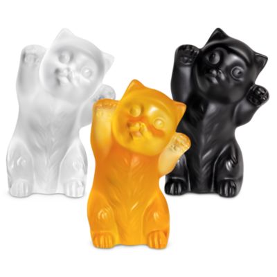 Lalique - Limited Edition Crystal Kitten Figure Collection