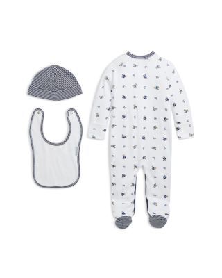 Boys' 3-Pc. Polo Bear Coverall Set - Baby