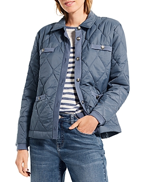 NIC + ZOE NIC+ZOE KNIT TRIM QUILTED JACKET