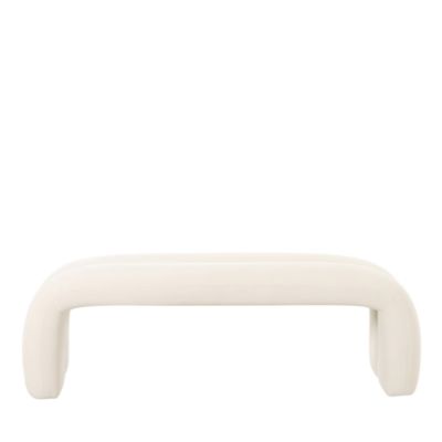 Leigh Velvet Channeled Bench