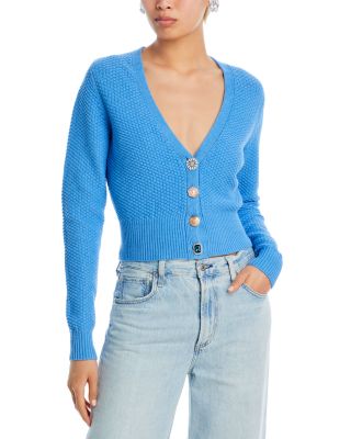 Essentiel Antwerp - Jewel Button Cropped Cardigan