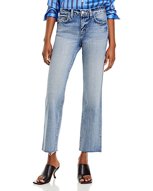 Milana Mid Rise Straight Jeans in Ravine