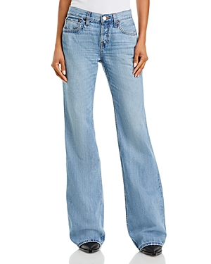 Shop Re/done High Rise Loose Bootcut Jeans In Hacienda