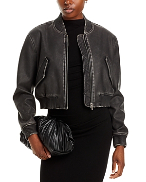 Blanknyc Faux Leather Bomber Jacket
