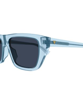 Bold Triangle Stud Squared Sunglasses, 54mm