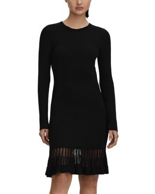 Teagan Knitted Sheer Hem Dress