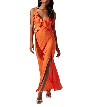 Shop Astr The Label Sorbae Dress In Orange