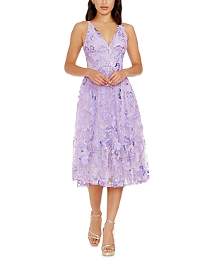 Shop Dress The Population Audrey Dress In Lavender Multi