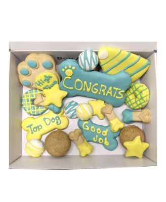 Congrats Themed Dog Treats Gift Box