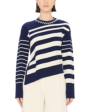 Simkhai Dale Striped Wool Jumper In Midnight Stripe