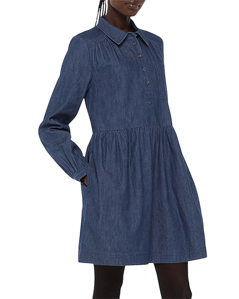 Whistles Winnie Chambray Denim Dress