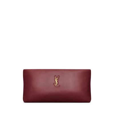Saint Laurent Calypso Long Pouch in Lambskin