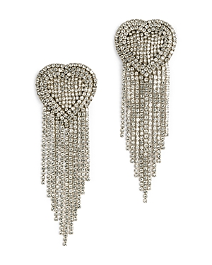 Deepa By Deepa Gurnani Kaylie Beaded Earrings In Silver