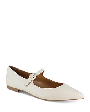 Splendid Mariana Pointed Toe Mary Jane Flat In Oat