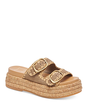 Dolce Vita Witny Platform Espadrille Sandal In Animal Print