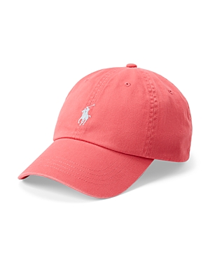 Shop Polo Ralph Lauren Cotton Chino Ball Cap In Pale Red