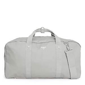 Shop Barbour Cascade Cotton Twill Holdall Bag In Forest Fog