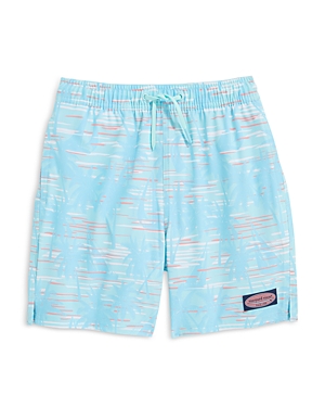 Vineyard Vines Boys' Printed Chappy Swim Trunks - Little Kid, Big Kid In On The Waves Chappy - Island Paradise