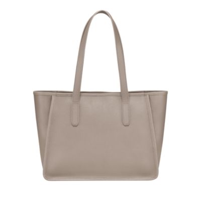 Le Foulonn&eacute; Large Leather Shoulder Tote