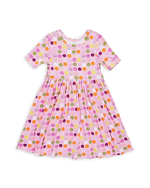 Pink Chicken Girls' Steph Dress - Little Kid In Smily Faces