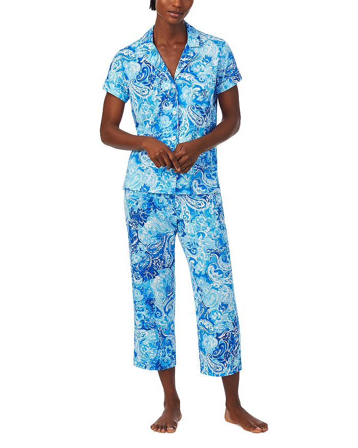 Ralph Lauren Printed Short Sleeve Pajama Set | Bloomingdale's
