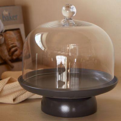 Pacifica Footed Stoneware Plate 