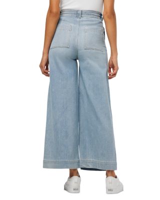 The Addison High Rise Cropped Wide Leg Jeans in Admiration