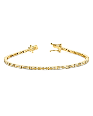 14K Yellow Gold Kate Diamond Pave Link Bracelet