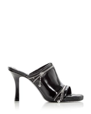 シューズ・サンダルその他 BURBERRY Woman High heel shoes Black 8107178 Burberry Women's Peep High Heel Slide Sandals | Bloomingdale's