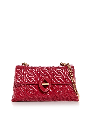 Rebecca Minkoff Double Gusset Quilted Leather Crossbody In Red
