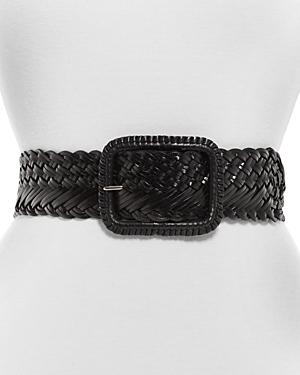 Gavazzeni Women's Adonide Woven Leather Belt In Black