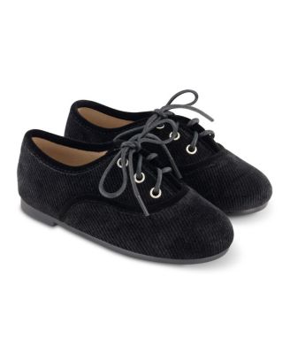 Zeebrakids - Unisex Corded Velvet Lace Up Shoes - Toddler, Little Kid