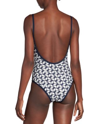 Printed One Piece Swimsuit