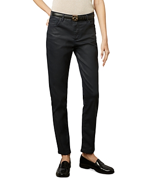Gerard Darel Cindy Coated Straight Jeans in Navy