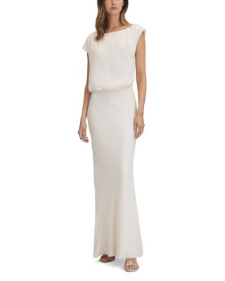 REISS - Rupa Draped Neck Maxi Dress