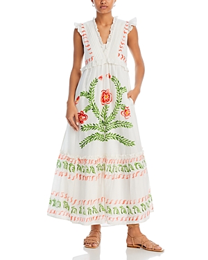 Constance Ruffled Printed Maxi Dress - 100% Exclusive