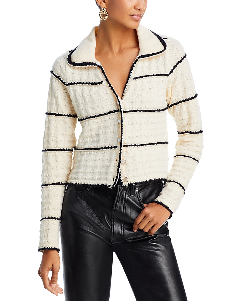 Line & Dot Mariner Sweater In Ivory/black