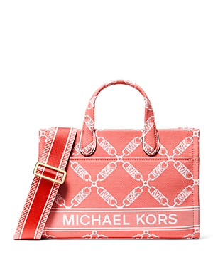 Michael Kors Michael Empire Logo Gigi Small East West Messenger Bag In Spiced Coral