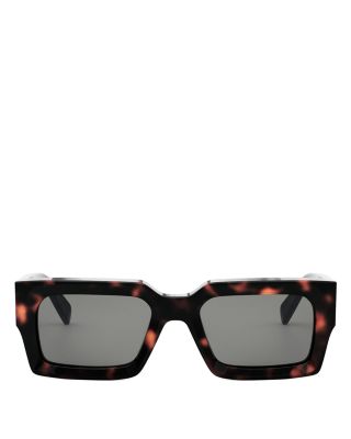 Bold 3 Dots Rectangular Sunglasses, 54mm