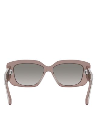 Triomphe Geometric Sunglasses, 55mm