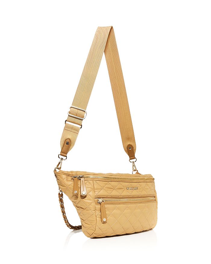 Shop Mz Wallace Large Crossbody Sling Bag In Camel/gold