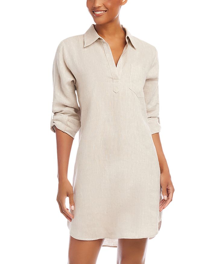 Karen Kane Linen Shirt Dress | Bloomingdale's