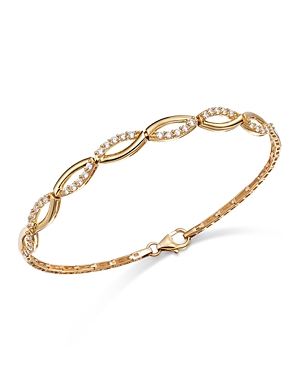 Shop Bloomingdale's Diamond Twist Bangle Bracelet In 14k Yellow Gold, 0.75 Ct. T.w.