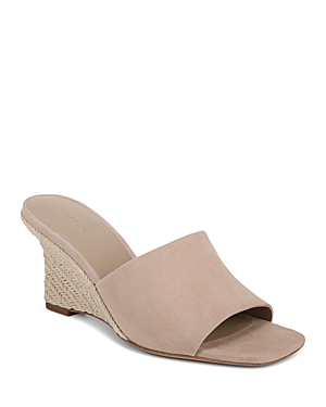 Vince Women's Pia Square Toe Espadrille Wedge Sandals In Beige
