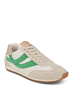 Shop Vince Women's Oasis Runner Lace Up Sneakers In White/green