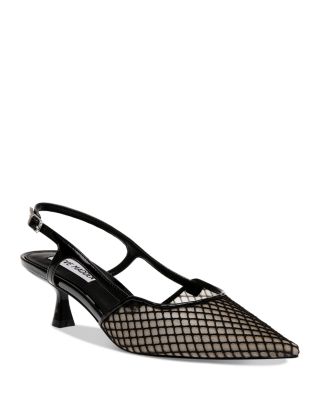STEVE MADDEN - Women' Legaci Pointed Toe Slingback Kitten Heel Pumps