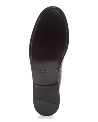 Men's Medusa '95 Croc Embossed Slip On Loafers